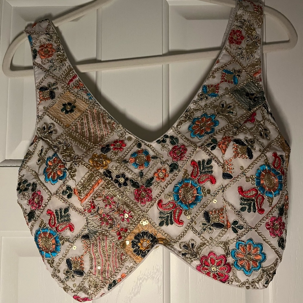 Embroidered Lehenga Top